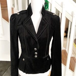 White House Black Market Black Velvet Blazer